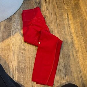 Lululemon Red Leggings